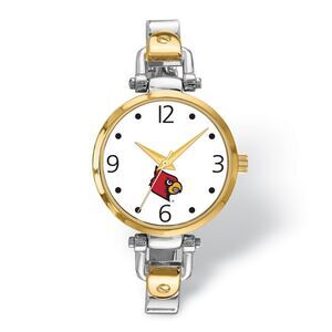 Ladies University of Louisville Elegant 2-tone Watch